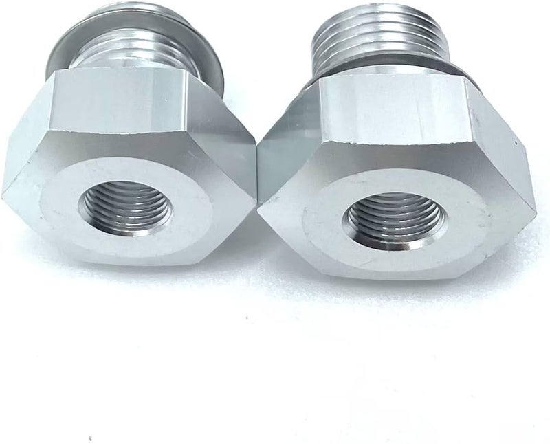 Vehjunc 2PCS LS Engine swap M16 1.5 to 1/8 NPT oil pressure sensor adapter for all GM LS series engines LS1 LSX LS3 5.3L 6.0L 6.2L - Image 1